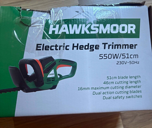 Hawksmoor hedge trimmer 550w - hedge,