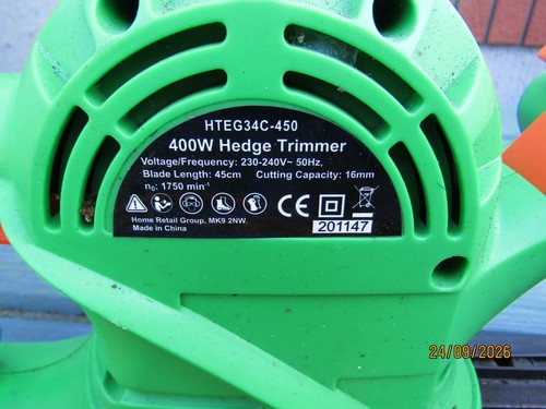 400 watt mains hedge trimmer